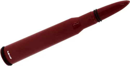 Vista 4 de VMS RACING Antena de bala roja calibre 50 Cal con anillos negros, calibre pesado, mecanizado CNC, de aluminio, corta compatible con Ford F150 F250