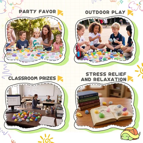 Vista 4 de 305 PCS Squishy Toys, Mochi Squishy Fidget Toys, Kawaii Mini Squishies 305-multicolor