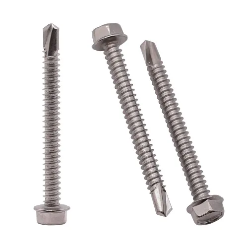 Vista 10 de Tornillos autoperforantes de cabeza hexagonal #8 x 1 (paquete de 100) (1/2 a 2 pulgadas disponibles), 410 tornillos de chapa autoperforantes