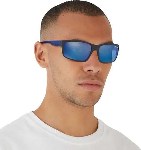 Vista 6 de ARNETTE Gafas de sol rectangulares 4242 para hombre, Fastball 2.0 Negro Mate Verde