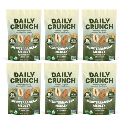 Vista 30 de Daily Crunch Almendras germinadas, churro de canela, paquete de aperitivos