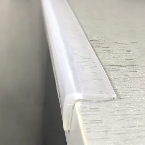 Vista 7 de Protector de bordes transparente de silicona 100% para bebés, protectores de esquina de pared de muebles precintados, tira de parachoques para niños