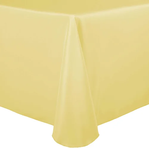 Vista 7 de Ultimate Textile Mantel ovalado de lino de poliéster de 60 x 102 pulgadas, color marrón cobre