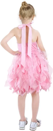 Vista 5 de Vestido tutú para niñas, vestido de tul con lentejuelas, vestido de princesa para niñas pequeñas, disfraz de fiesta de cumpleaños brillante