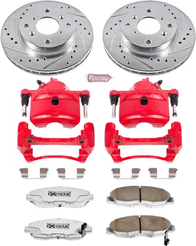 Vista 2 de Power Stop KC1239A-26 Kit de freno delantero Z26 Street Warrior Honda para Honda Accord 1998-2002 [específico del modelo]