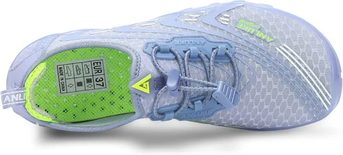 Vista 3 de ANLUKE Zapatos de agua para hombre y mujer, zapatos de natación, zapatos acuáticos, de secado rápido, para playa, surf, deportes acuáticos