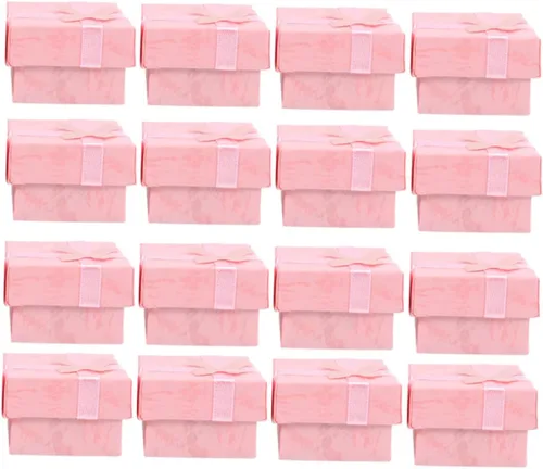 Vista 9 de Holibanna 32 piezas de collar caja de almacenamiento de anillo organizador de regalo de joyería cuadrado caja de joyería pequeña caja de pulsera