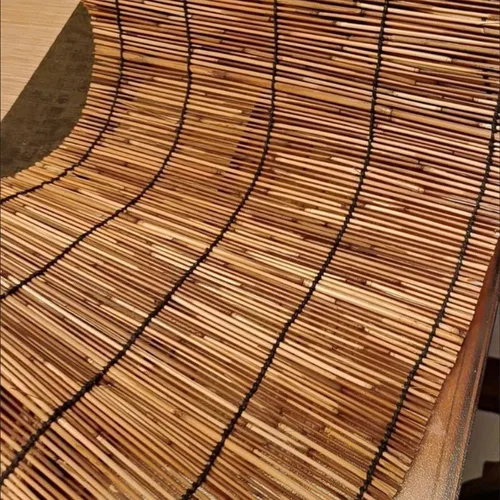 Vista 4 de Persianas enrollables para exteriores, 64 pulgadas, 72 x 85 pulgadas, persianas enrollables para filtrar la luz, persianas de bambú para terraza