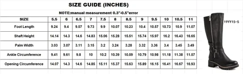 Vista 9 de GLOBALWIN Women's Chunky Low Heels Boots Knee High Boots For Women