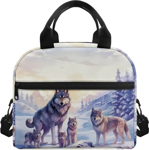 Vista 13 de Showudesigns Bolsas de almuerzo de flores de mariposa para mujer, lonchera aislada, bolsa de almuerzo reutilizable con correa ajustable