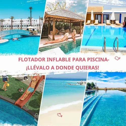 Vista 7 de Adult Pool Floats, Inflatable Water Hammock, Beach Vacation Essentials for Pool, Lake, or Summer Parties