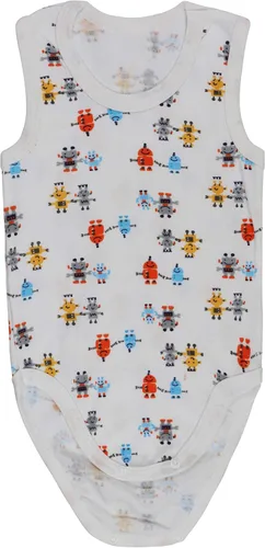 Vista 3 de ToBeInStyle Paquete de 4 mamelucos de una pieza con camiseta sin mangas para bebé niño