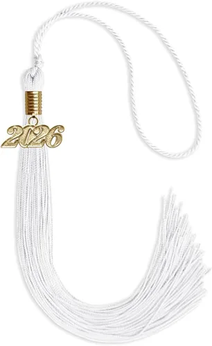 Vista 176 de Endea Graduation - Borla de un solo color con fecha dorada (Oro Antiguo, 2020)