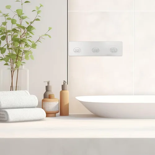Vista 5 de 4pcs Adhesive Shower Shelf Hooks for Bathroom Bedroom PE