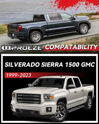 Vista 2 de PROEZE Kit de Bloque de Elevación de Nivelación de 1" para Silverado Sierra 1500 1999-2023 2WD 4WD, Kit de Bloque de Elevación de Nivelación Trasero