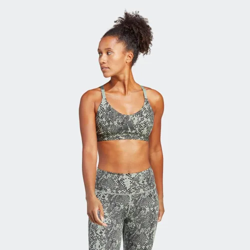 Vista 2 de adidas Sujetador de entrenamiento ligero diseñado para mujer 4 Aeroready