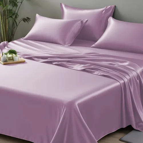 Vista 20 de LINENWALAS Sábana plana Full solamente - Sábana de cama de rayón derivado de seda de bambú, sábana premium transpirable refrescante, sábana superior