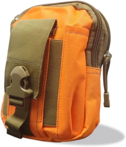 Vista 10 de Deporte al aire libre Hombres Mujeres Riñonera Bolsa de cinturón Bolsa de bicicleta Bolsa táctica Caza Muslo Bolsa Nylon Teléfono Cartera (Negro)