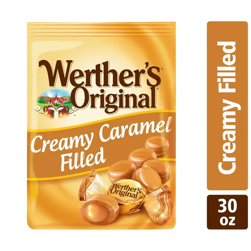 Vista 4 de Werther's Original caramelos duros rellenos con caramelo cremoso, 30 onzas