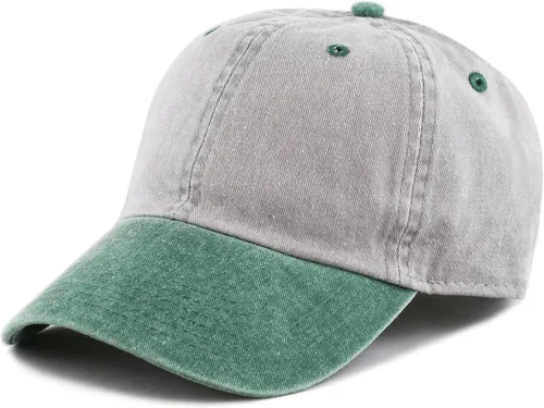 Vista 12 de The Hat Depot 100% algodón pigmento teñido de perfil bajo sombrero de papá seis panel casquillo 1. Negro.