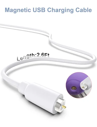 Vista 5 de Cable de carga de repuesto magnético USB DC - Paquete de 2