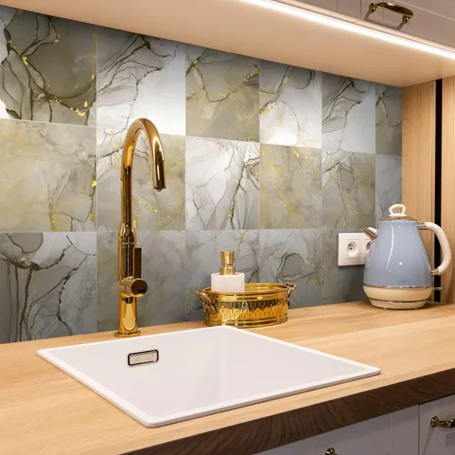 Vista 11 de 12 calcomanías mate para azulejos de pared, despegar y pegar, autoadhesivas, calcomanías de vinilo para azulejos de pared, adhesivo de PVC