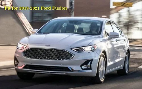 Vista 2 de Protectores contra salpicaduras compatibles con Ford Fusion 2019-2021 Juego de 4 protectores de lodo delanteros y traseros, color negro