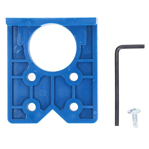Vista 9 de Taladro de plantilla de bisagra 1.378 in Kit de herramientas de perforación ocultas para muebles de puerta y ventana