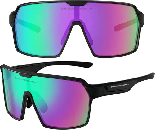 Vista 16 de grinderPUNCH Lentes de sol deportivos polarizados para hombres y mujeres, con protección UV, para béisbol, correr, ciclismo, esquí y pickleball
