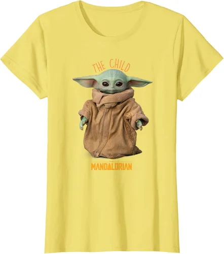 Vista 26 de Star Wars The Mandalorian Grogu The Child Photo Pose - Camiseta linda Negro