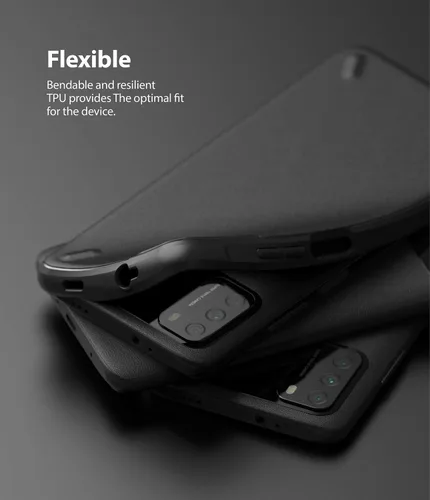 Vista 4 de Ringke Onyx - Funda compatible con Xiaomi Poco M3, resistente y resistente, reforzada, a prueba de golpes, TPU Grip Funda para teléfono - Negro