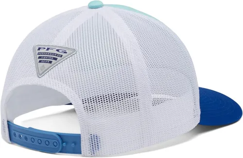 Vista 29 de Columbia Gorra de bola de malla Bandera antigua de malva/blanco/pescado