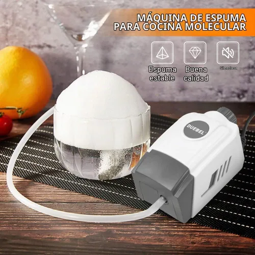 Vista 2 de DUEBEL Generador de espuma de gastronomía molecular, kit de generación de espuma de regulación de velocidad continua, herramienta de cocina creativa