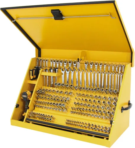 Vista 3 de DeWalt - Caja de herramientas triangular de 36" x 17", acero, color amarillo