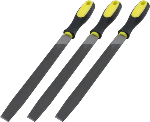 Vista 11 de Lima plana de 6 pulgadas de longitud, lima de mano de acero de alto carbono con mango ergonómico para remover, refinar, dar forma y raspar proyectos