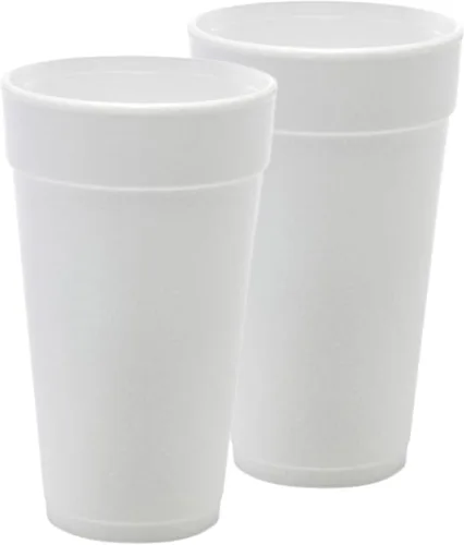 Vista 9 de Pantryware Essentials Vasos desechables de espuma blanca de 8 onzas, paquete de 50 unidades. Vasos desechables de espuma para bebidas