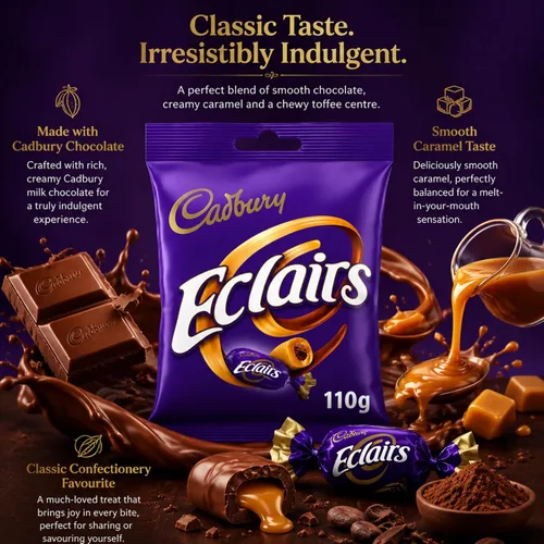 Vista 5 de Cadbury Classic Eclairs - Bolsa de chocolate (3.88 oz, 3 unidades)