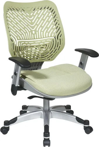Vista 7 de Space Seating 86 REVV Series - Silla de escritorio autoajustable SpaceFlex con respaldo lumbar y asiento de malla acolchado, Raven Negro
