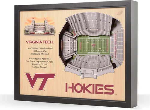 Vista 63 de YouTheFan NCAA Arte de Pared StadiumView de 25 Capas