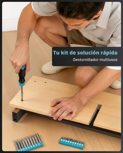 Vista 5 de Seesii - Kit de herramientas con taladro inalámbrico de 21V - Juego de herramientas eléctricas de 190 piezas, kit de herramientas manuales con caja