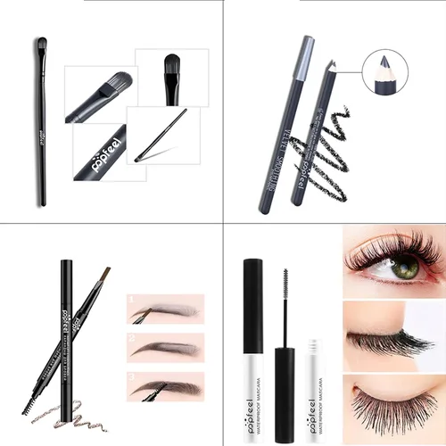 Vista 6 de Pure Vie Kit de maquillaje todo en uno para vacaciones, set de regalo cosmético esencial para principiantes que incluye paleta de sombras de ojos
