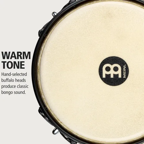 Vista 3 de Meinl Percussion HTB100WB-M Headliner Traditional Designer Series Bongos de madera, marrón nogal