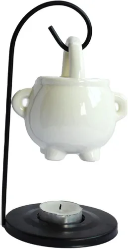 Vista 9 de Quemador de aceite esencial, quemador de cera derretida, quemador de aceite de caldero colgante, quemador de aroma de aromaterapia, difusor