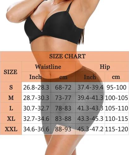 Vista 3 de NINGMI Calzoncillo de glúteos para mujer, sin costuras, realzador de cadera, almohadillas moldeadoras