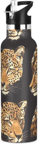 Vista 19 de Flowers Vacuum Insulated Sports Water Bottle Keeps Hot and Cold with Straw Leakproof BPA Free for Gym Sports 08