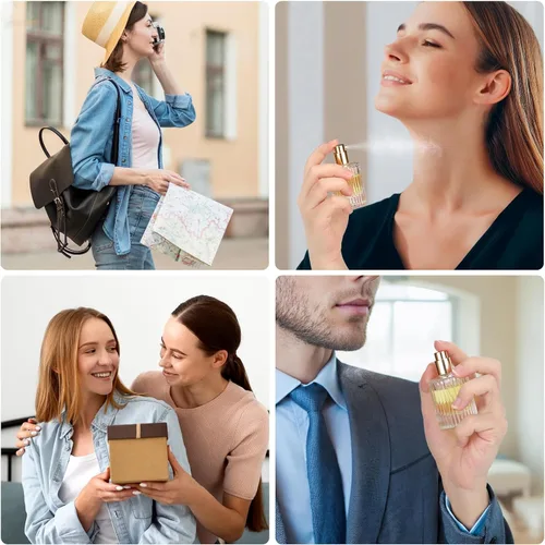 Vista 6 de Segbeauty Botellas de perfume de vidrio de 1 oz vacías, 2 piezas, botellas de perfume de viaje rellenables, botella de viaje de colonia de 1.0 fl