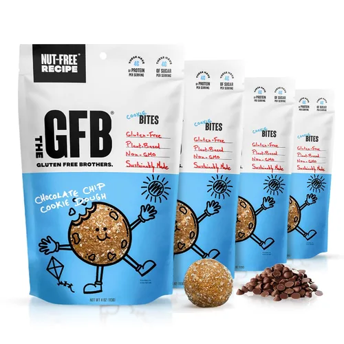 Vista 32 de The GFB Bocaditos de proteína aptos para alérgenos para pastel de cumpleaños, aperitivos sin gluten sin nueces, bolas de proteína a base de plantas