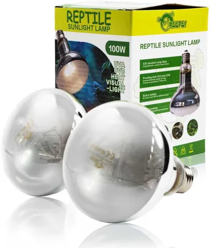 Vista 8 de Luz de reptil UVA UVB de calor de 100 W, espectro completo, bombilla de luz solar de vapor autobalastado para uso de reptiles y anfibios, E26, 1
