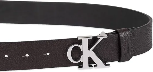 Vista 3 de Calvin Klein Cinturón de hebilla con monograma CK para hombre