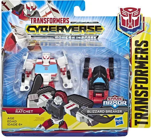 Vista 2 de Transformers Trinquete de armadura de chispa Tra Cyberverse